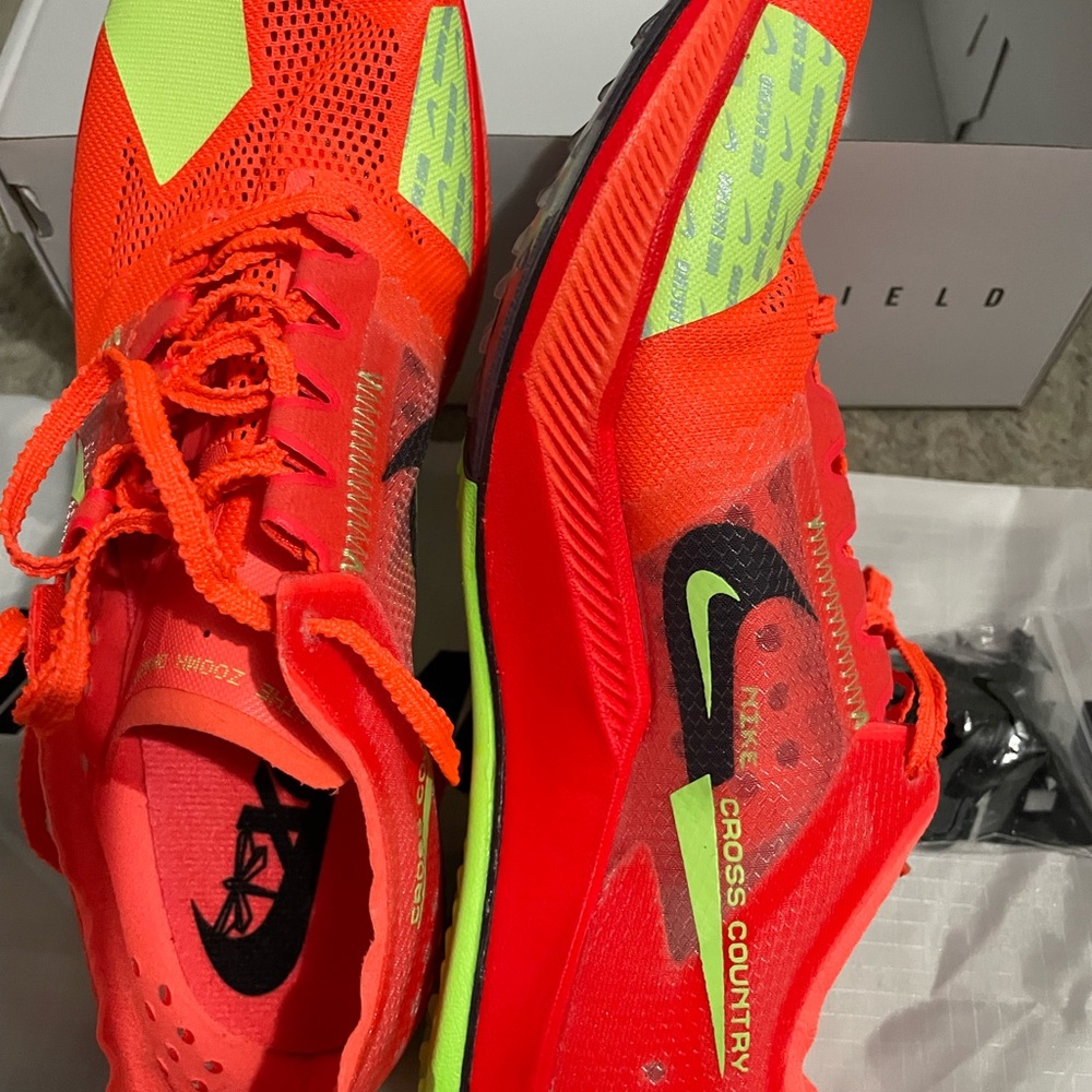 Nike Women's Cross Country Sneakers - Orange and Lime